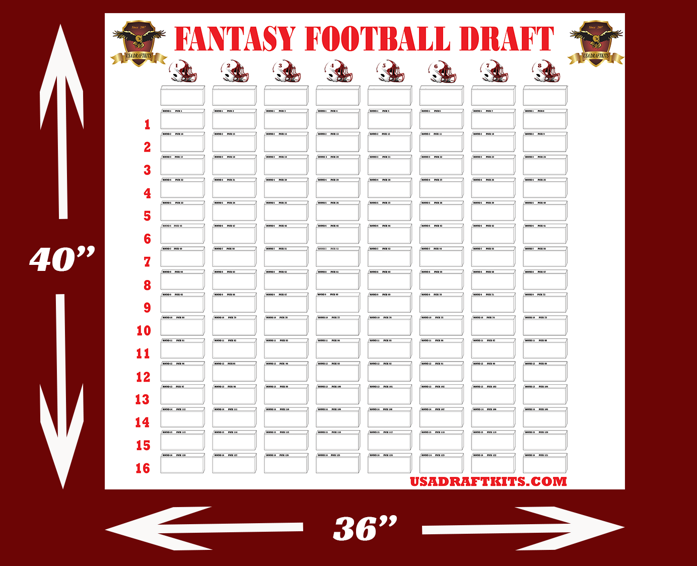 fantasy football draft board in store