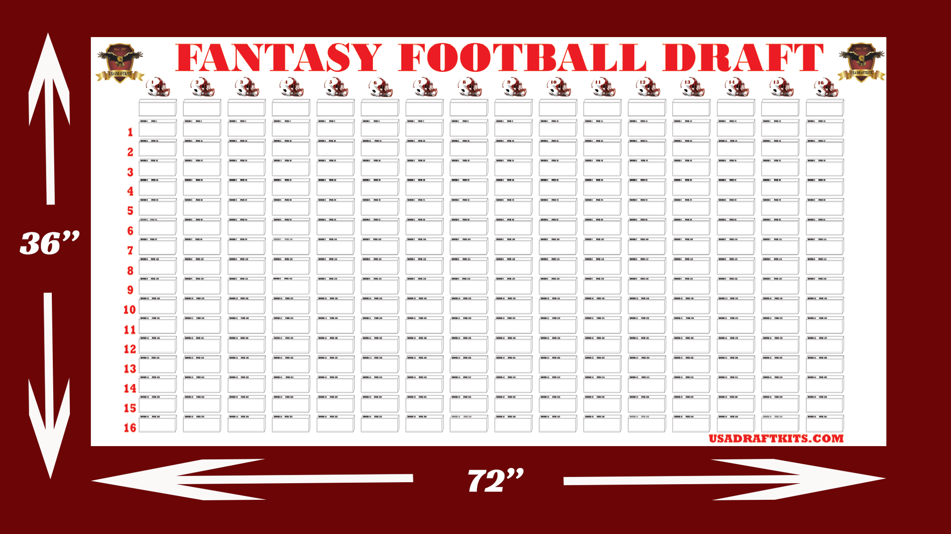 fantasy football draft board in store