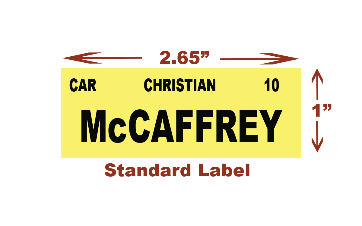 2023 STANDARD  1 x 2.65-inch TRADITIONAL Labels only